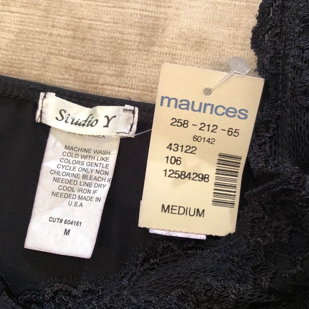 Y2K Studio Y Sexy Black Camisole Tank Top - Picture 7 of 9